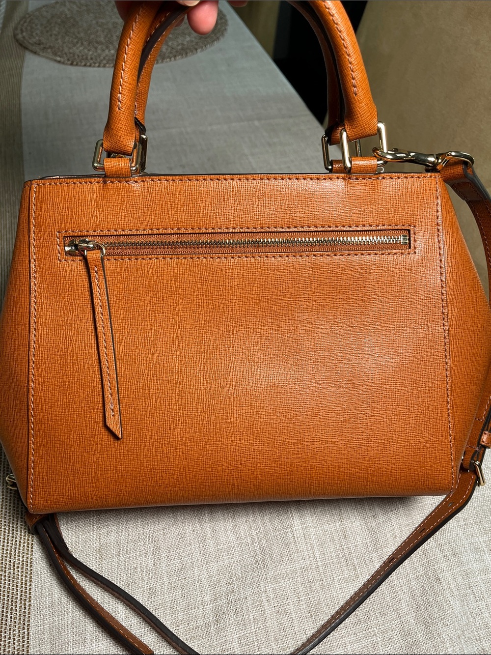 Dooney & Bourke Saffiano leather Structured Satchel with Matching Wallets - Picture 3 of 16